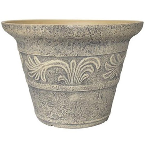 Grower Select Grower Select STPCF023302 20 in. Tumbled Scroll Round; Stone STPCF023302
